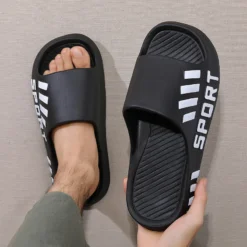 Alternative view of Men's Flip Flops and Slides - Non-Slip Thick Sole for Indoor and Outdoor Use