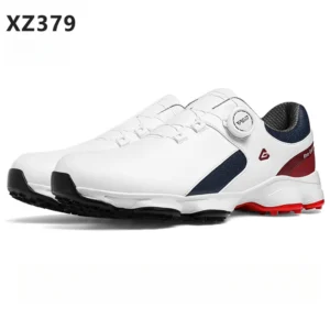 Waterproof Men's Golf Shoes with Cushioning and Anti-Slip Sole