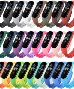 Watch Strap For Xiaomi Mi Band 7 6 5 4 3 Wristband Silicone Bracelet Wrist Straps MiBand 3/4 band5 band6 Smartwatch Accessories