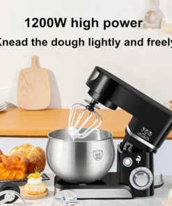 Alternative view of 5L Stand Mixer - 3-in-1 Kitchen Machine with Dough Hook, Beater, and Whisk, 1000W мощный мотор