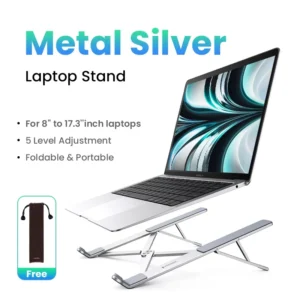 UGREEN Foldable Aluminum Laptop Stand with Adjustable Height for MacBook and Tablets - Laptop Stand-29