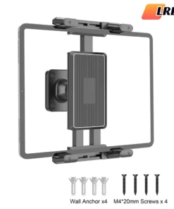 Tablet Wall Mount with 360° Rotation, Sturdy Base for 4.7-15 Inch Devices