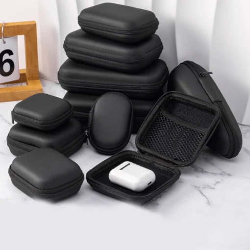 Portable Hard Shell Storage Bag with Multiple Compartments for Digital Gadgets - Image 7