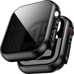 Glass Screen Protector for Apple Watch Case 46mm 44mm 40mm 41mm 45mm 49mm 42mm by iWatch Series 9 8 7 6 SE 5 10