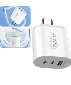 40W USB C Charger Quick Charge EU US Plug PD USB-C Type C Fast USB QC 3.0 Charger for iPhone 14 Xiaomi Samsung Macbook