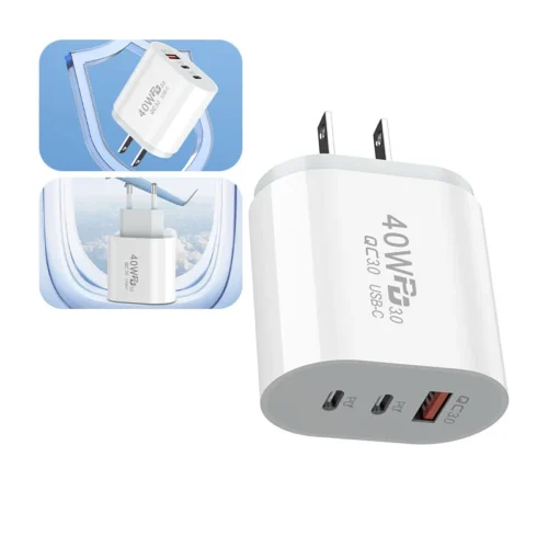 40W USB C Charger Quick Charge EU US Plug PD USB-C Type C Fast USB QC 3.0 Charger for iPhone 14 Xiaomi Samsung Macbook