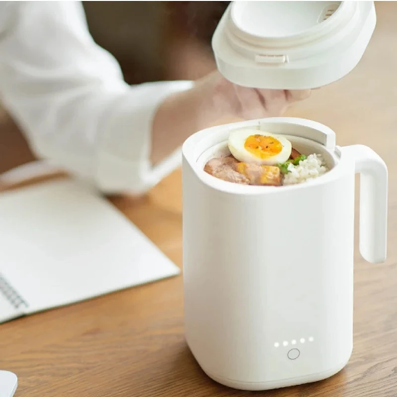 Mini Rice Cooker - 800ml Ceramic, Non-Stick, Electric Lunch Box for Travel and Office Use - Image 5
