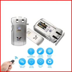 Smart WiFi Electronic Door Lock with Remote Control and Bluetooth Access for Home Security