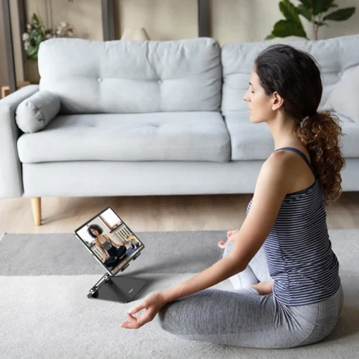 UGREEN Aluminum Stand for Tablets and Smartphones with Adjustable Height for Comfortable Use - Image 5