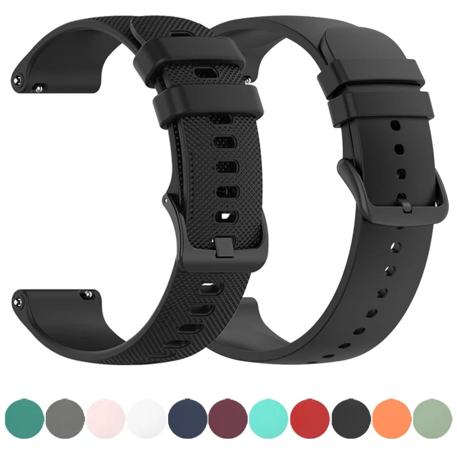 20mm 22mm Silicone Strap For Garmin Venu 3 Band Forerunner 265 255 245 165 Music Vivoactive 4 Bracelet Garmin Venu Sq2 Plus Belt - Image 7