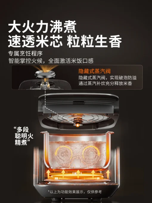 Stainless Steel Rice Cooker with Multi-Function Settings for 4-6 People - Image 4