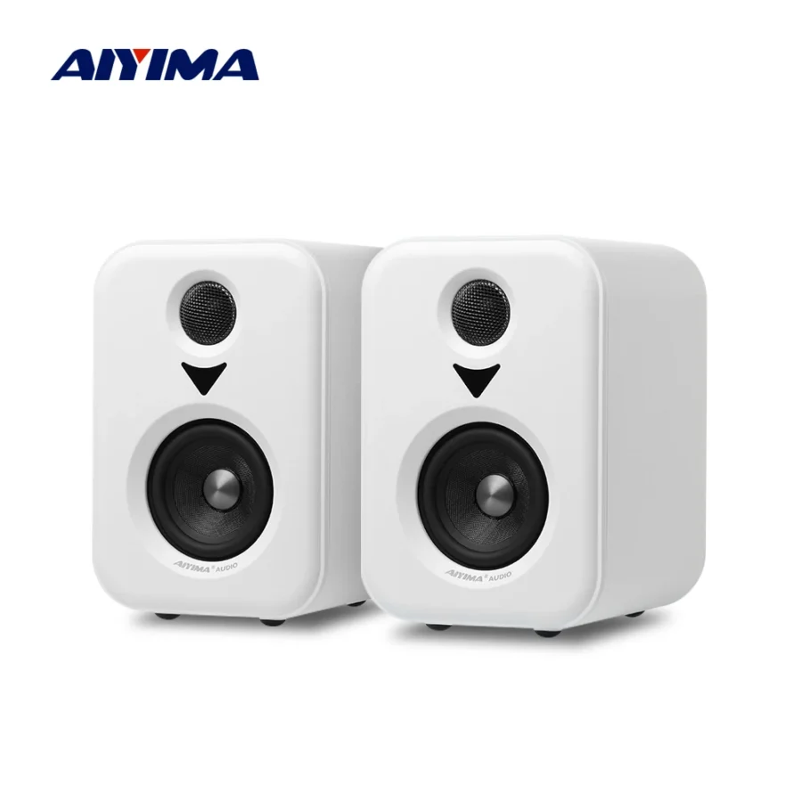 AIYIMA 3-Inch Bluetooth Active Bookshelf Speakers with USB DAC - HiFi Studio Monitors for TV and PC - Image 2