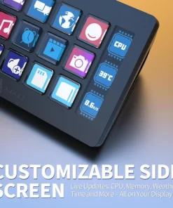 Alternative view of AJAZZ AKP153E Multifunctional Console Panel Desktop Assistente 15 Macro Keys Trigger Actions Custom Mini Keyboard