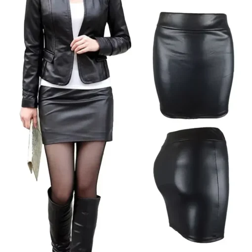High-Waist Bodycon Mini Skirt - Vintage Slim Fit for Women - Summer Clubwear - Image 4