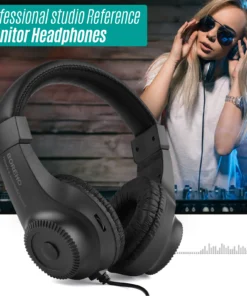 Alternative view of Wired Over-Ear Stereo Monitor Headphones with 50mm Drivers for Guitar and Audio Equipment