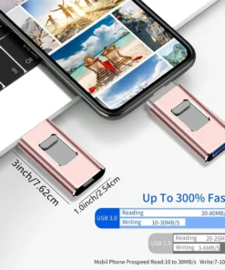 Alternative view of iPhone USB Flash Drive 2TB - 3-in-1 USB 3.0 Memory Stick