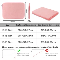 Alternative view of Laptop Sleeve Bag with Portable Cover for 13-15.6 Inch MacBook, Lenovo, Asus, HP, Dell