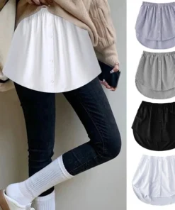 Adjustable Layering Shirt Extender for Women and Girls – Faux Top with Underskirt Hemline