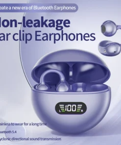 New Sport Earclip Wireless Headphone Bluetooth Earphone audífonos bluetooth inalámbrico Gaming LED Display for xiaomi huawei