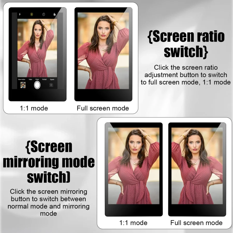 Wireless Vlog Mobile magnetic selfie screen using phone rear camera for Selfie Vlog or Live Stream Compatible. - Image 5
