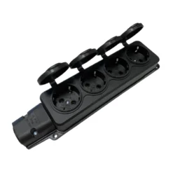 Alternative view of Outdoor Waterproof Extension Power Strip with Cover IP54 for German and Russian Use