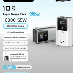 Portable Power Bank with Fast Charging, 10,000mAh Capacity for Travelers