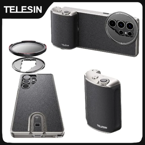 TELESIN Master Shooting Set Phone Camera Hand Grip Phone Holder CPL ND 2-32 Filter Remote Handle For SAMSUNG Galaxy S25 Ultra