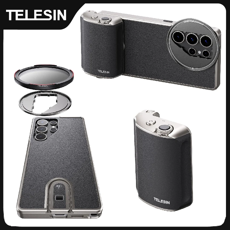 TELESIN Master Shooting Set Phone Camera Hand Grip Phone Holder CPL ND 2-32 Filter Remote Handle For SAMSUNG Galaxy S25 Ultra