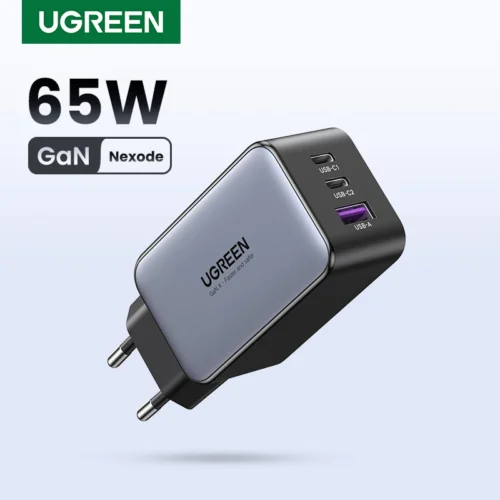 UGREEN 65W GaN USB-C Charger with Quick Charge for iPhone and Laptops