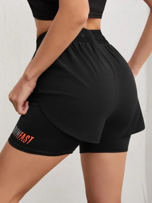 High Rise Women's Yoga Shorts with Proximity Control Feature for Comfort and Performance - Image 5