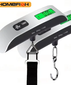 50kg Portable Hanging Scale Electronic Hand Luggage Scale Digital Display Suitcase 110lb Travel Baggage Bag Weighing Tools
