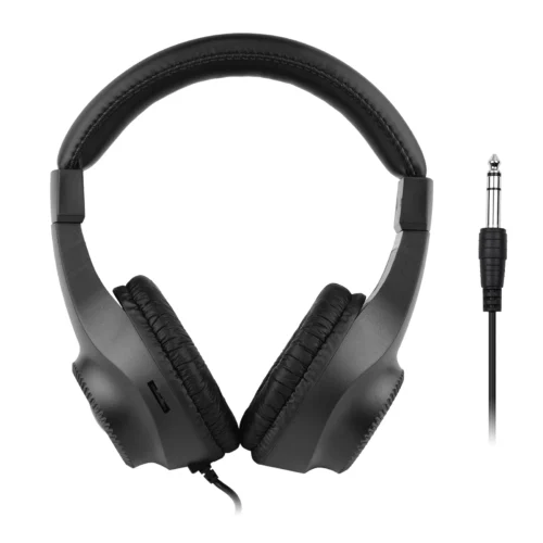 Wired Over-Ear Stereo Monitor Headphones with 50mm Drivers for Guitar and Audio Equipment