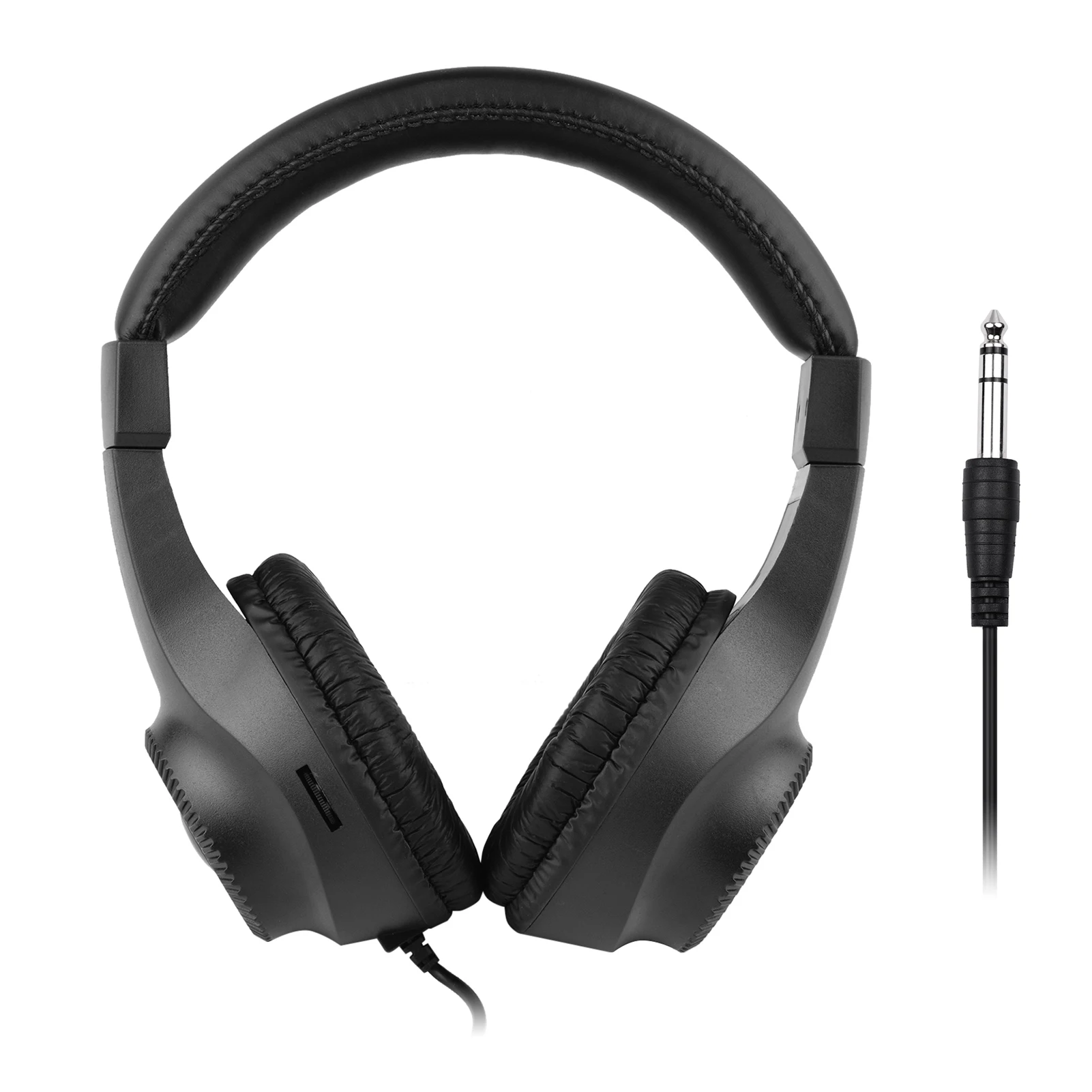 Wired Over-Ear Stereo Monitor Headphones with 50mm Drivers for Guitar and Audio Equipment