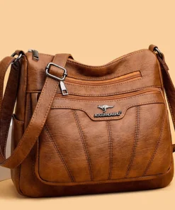 Soft Leather Women Bag Branded Designer Ladies Handbag Purses 2023 Luxury Female Shoulder Bag Large Capacity Crossbody Bags Sac