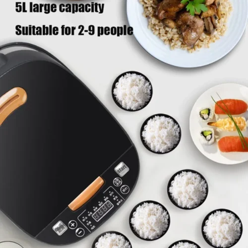 Alternative view of 5L Smart Rice Cooker - Large Capacity Multi-Function Kitchen Appliance