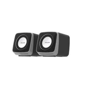 Lenovo HiFi Stereo Desktop Speakers with LED Lights and Dual Channel Connectivity for Computers - black