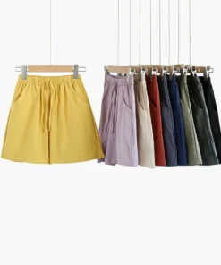 Alternative view of ITOOLIN Casual Linen Shorts Women Gym Workout Shorts Short Pants High Waisted Black Ladies Short Femme Women Shorts Sport Femme