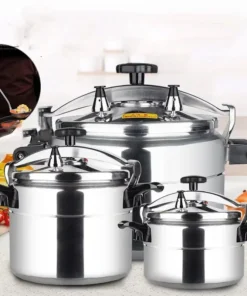 Alternative view of Stainless Steel Pressure Cooker - Universal Induction and Gas Compatible, Explosion-Proof, 5L