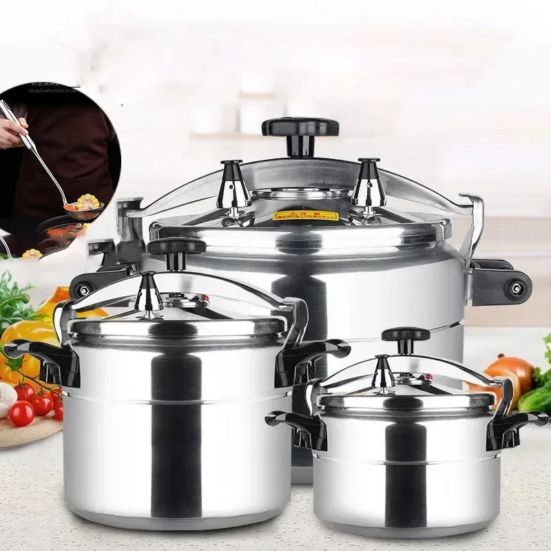 Stainless Steel Pressure Cooker - Universal Induction and Gas Compatible, Explosion-Proof, 5L - Image 2