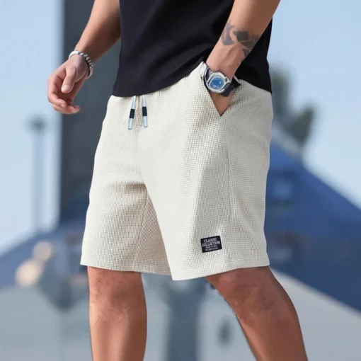 Men's Shorts and Casual Pants in Fashionable Textured Fabric for Daily Wear and Sports - Image 2