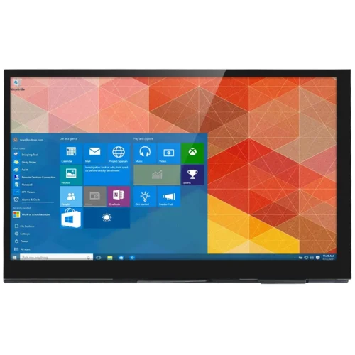 Alternative view of 7-Inch Portable IPS LCD Touch Screen Monitor with Optional Speakers for Raspberry Pi and Laptops