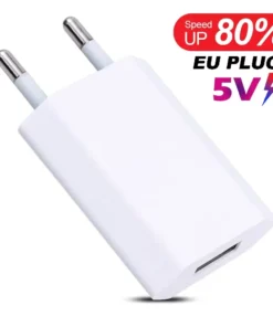 Alternative view of 5V/1A USB Wall Charger - EU Plug Smartphone Adapter (1 to 5 Pack)