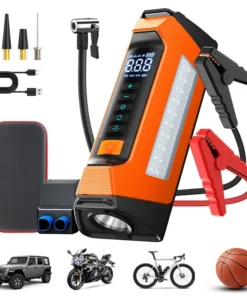 Alternative view of Amazon6000ACar Emergency Jump Starter Compressor Combo Pump Battery Ignition Power Bank