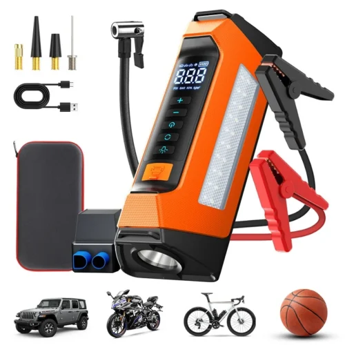 Alternative view of Amazon6000ACar Emergency Jump Starter Compressor Combo Pump Battery Ignition Power Bank