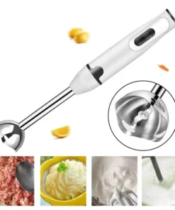 Alternative view of Handheld Electric Food Mixer – Multifunction Egg Beater and Vegetable Blender with Stainless Steel Whisk
