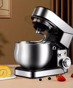 Chef's Stainless Steel 5L Electric Stand Mixer with Dough Kneader and Whisk