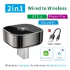 Wireless CarPlay Adapter - Plug & Play Auto Connect with 5GHz WiFi for iPhone Users