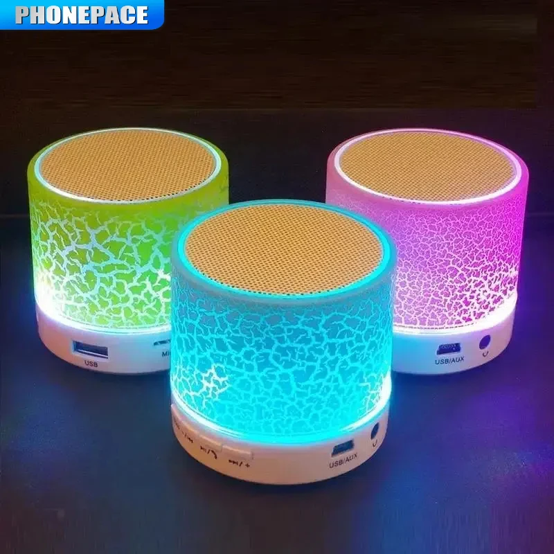 Portable Mini Bluetooth Speaker with LED Light, SD Card & USB, Compatible with PC and Mobile Phones - Image 2