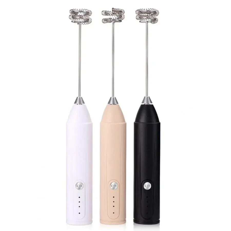 Electric Handheld Milk Frother and Egg Beater – Portable 3-Speed USB Blender for Coffee and Food Mixing - Image 5