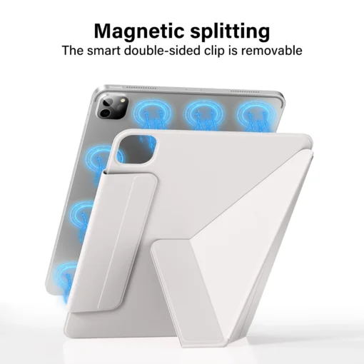 Magnetic Case with Y-Shaped Folding Cover for iPad Pro 11 12.9 Air 10.9 - Image 3